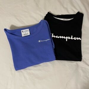 Champion Tee and Sweater